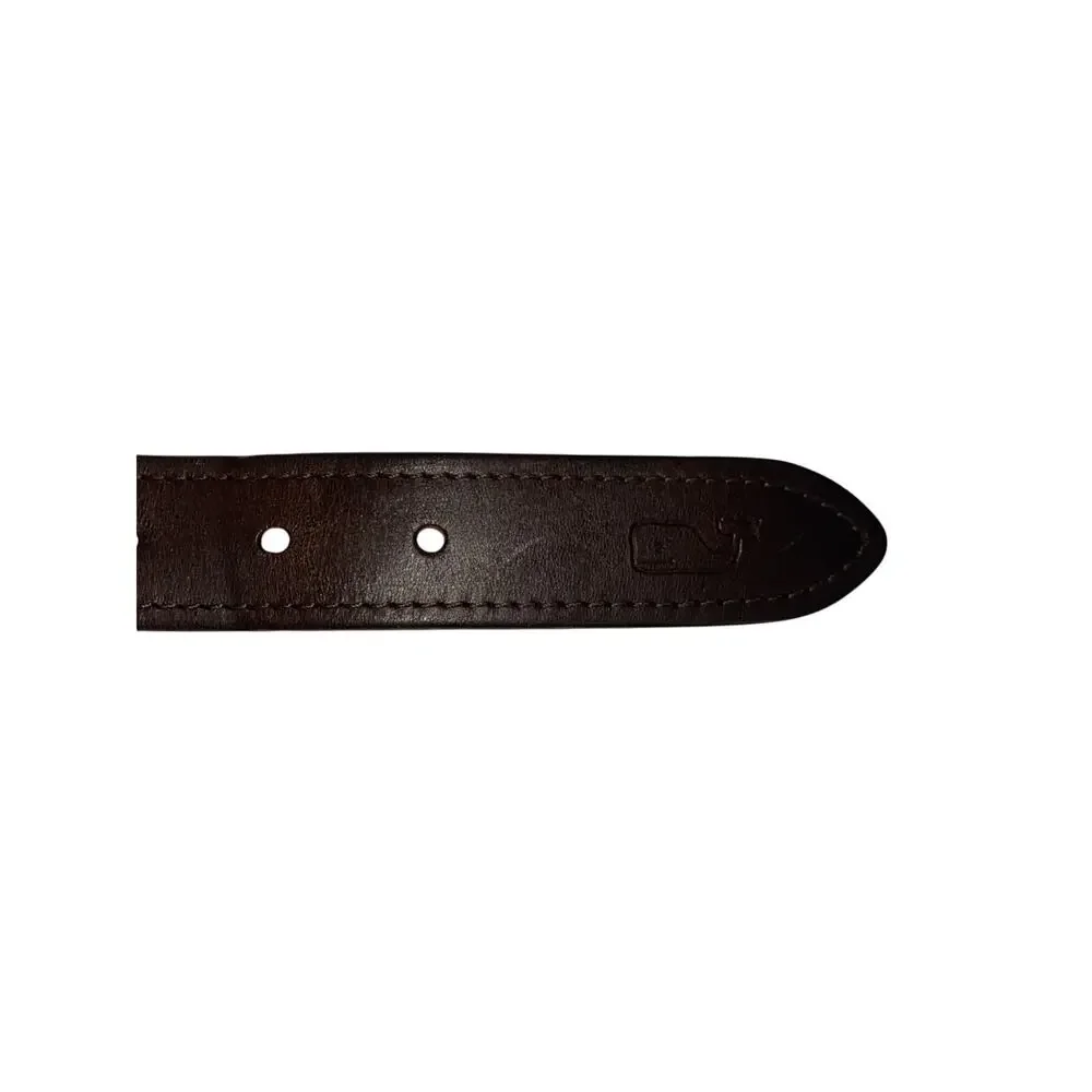 Chicago White Sox Belt Mens 30 Vineyard Vines Leather Woven Preppy Brass Buckle